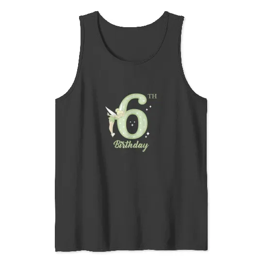 Discover Disney Peter Pan 6th Birthday Tinkerbell Portrai Tank Tops