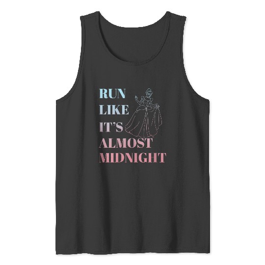Discover Disneyss Cinde Run Like It Almost Midnight Text Tank Tops