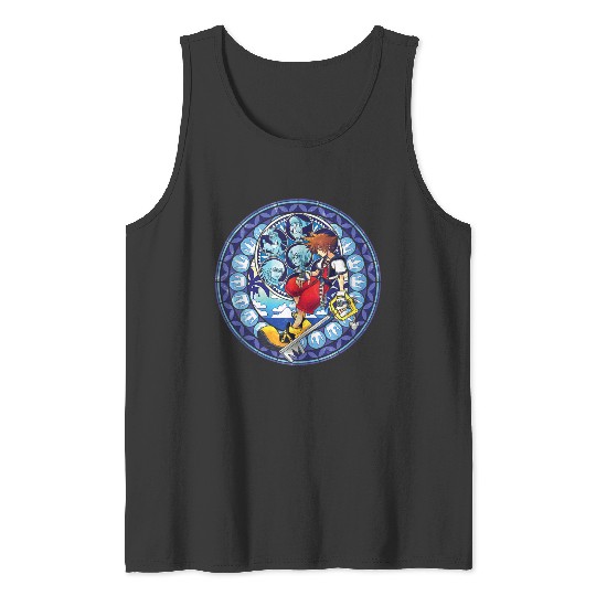 Disneyss Kingdom Hearts Sora Stained Glass Tank Tops