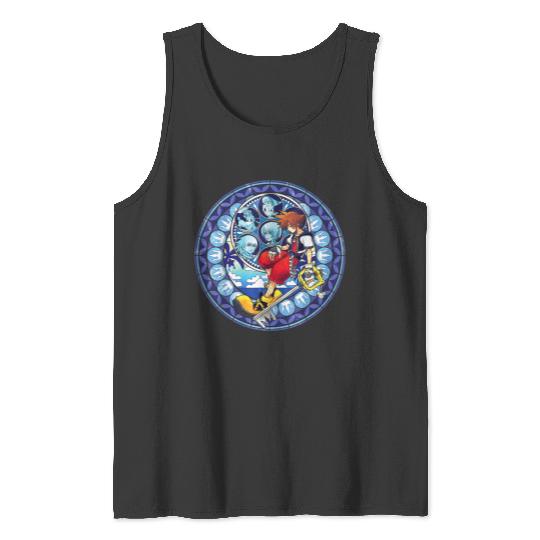 Disneyss Kingdom Hearts Sora Stained Glass Tank Tops