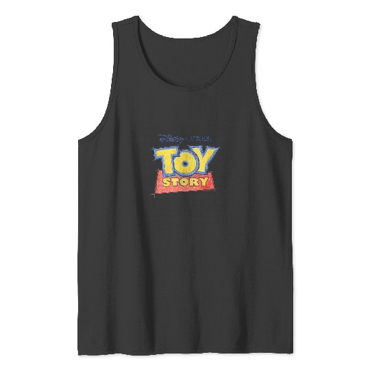 Discover Disney Pixars Toy Story Logo Concept Art Sketch Tank Tops