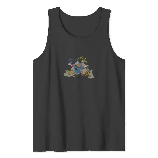 Discover Disney Ducktales Scrooge McDuck Coins Tank Tops