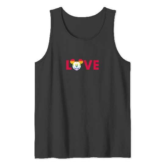 Discover Disney Mickey Mouse Face Pride Love 2388 Tank Tops
