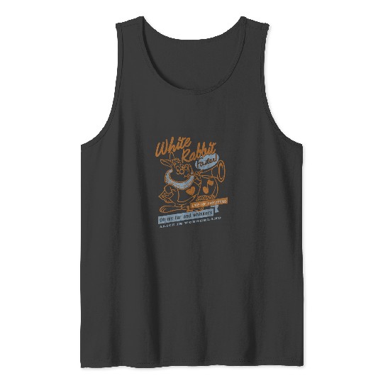 Discover Disney Alice In Wonderland White Rabbit Outlined Tank Tops