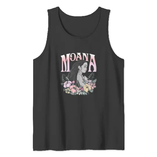 Discover Disney Moana Cute Spring Time Moana Big Chest Portrait Frame Tank Tops