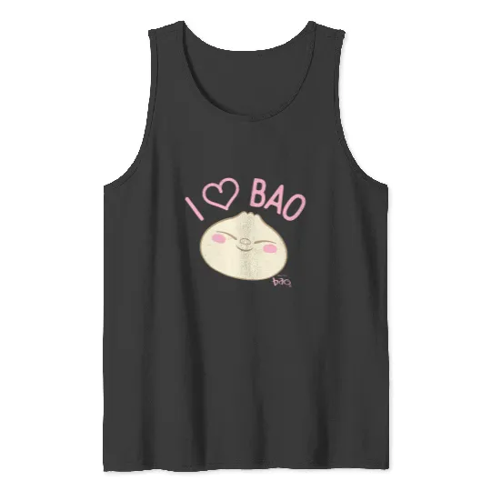 Disney Pixars Bao I Heart Bao Smiling Dumpling Vintages Tank Tops
