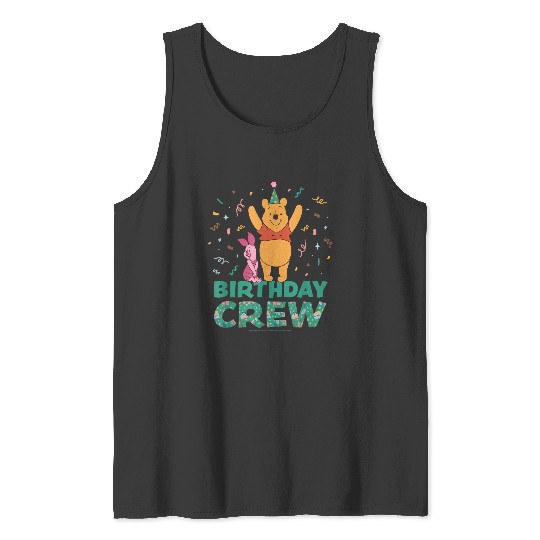 Discover Disney Winnie The Pooh Piglet Birthday Crew Party Matching Tank Tops