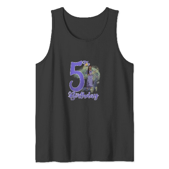 Discover Disney Wish Asha 5th Birthday Magical Star Portr Tank Tops