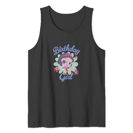 Discover Disney Snow White Birthday Girl Chibi Portrait Tank Tops