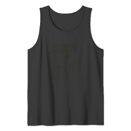 Discover Disney Mickey And Friends Mickey Mouse Kanji Retro Panels Tank Tops