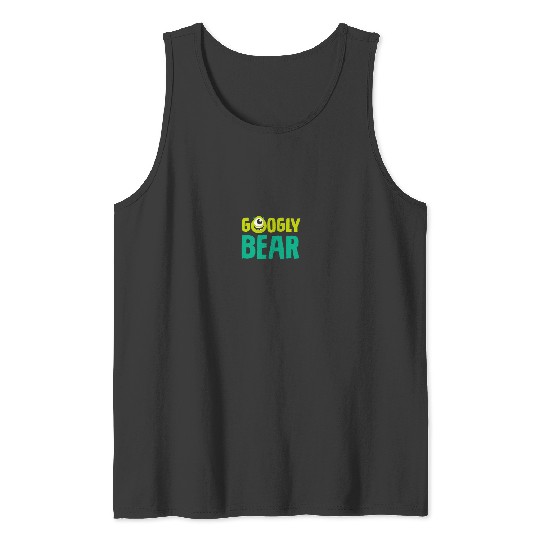 Disneyss And Pixarss Monsters Inc Mike Wazowski Googly Bear Tank Tops