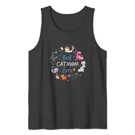Disneyss Pet Parent Mothers Day Disneyss Cats Best Cat Mom Ever Tank Tops