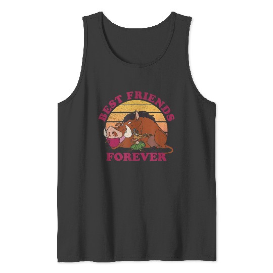 Disneyss Lion King Timon Pumbaa Luau Best Friends Forever Tank Tops