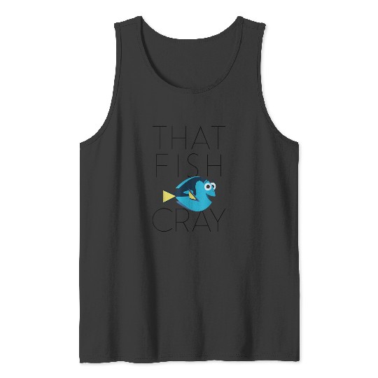 Disneyss Pixars Finding Dory That Fish Cray Dory Line Logo Tank Tops