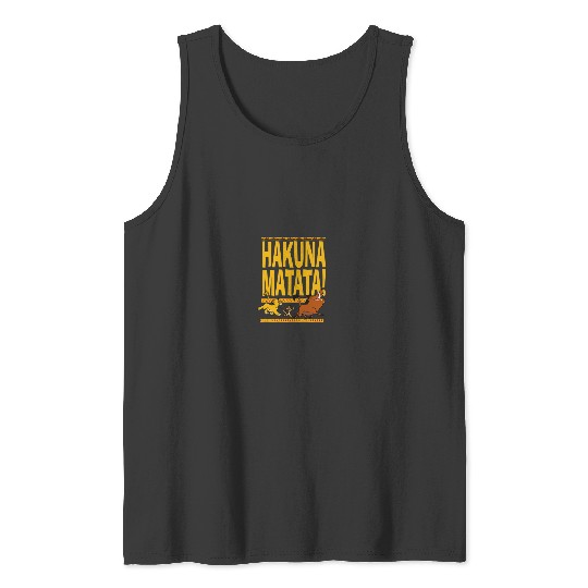 Disneyss Lion King Hakuna Matata Retro Tank Tops