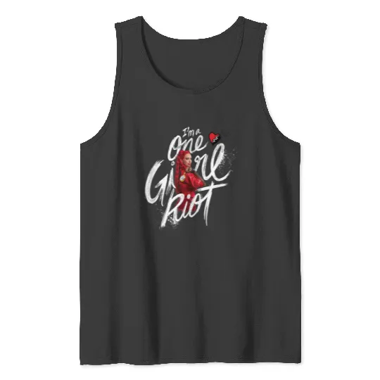 Discover Disney Descendants The Rise Of Red I'm A One Girl Riot Red Tank Tops