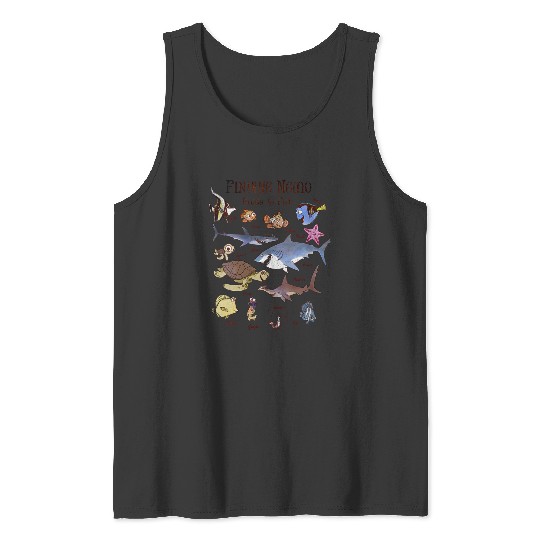 Disneyss Pixars Finding Nemo Fish Guide Tank Tops
