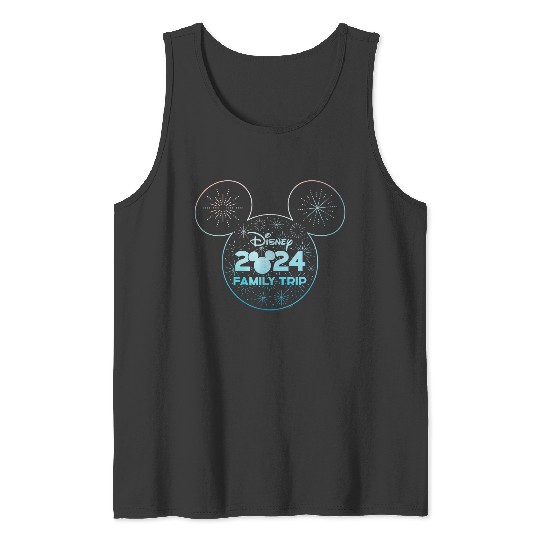 Discover Disney Mickey Mouse Icon Fireworks Vacation Family Trip 2024 Tank Tops