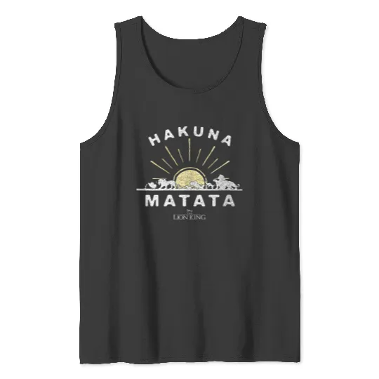 Disneyss The Lion King Hakuna Matata Sunrise Horizon Tank Tops
