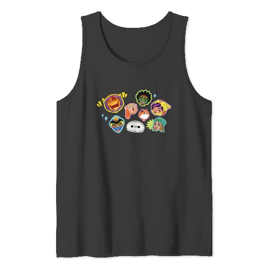 Disneyss Big Hero 6 Baymax And Hiro Superheroes Kawaii Tank Tops