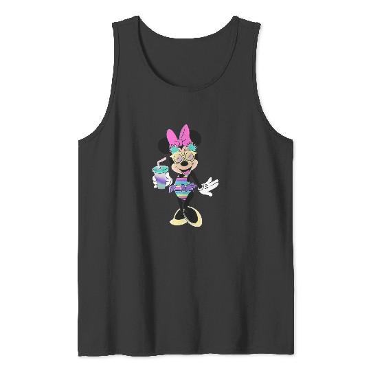 Discover Disney Minnie Mouse Unicorns Stripes and Pineapples Tank Tops