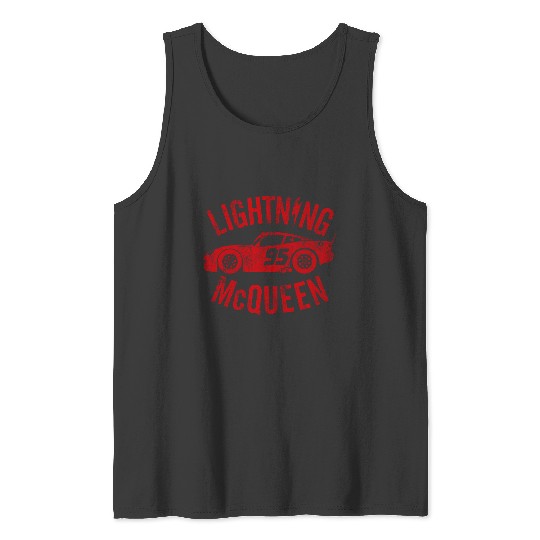 Discover Disney Pixars Cars Lightning McQueen Vintages Pullover Tank Tops