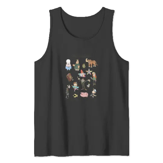 Disneyss Gravity Falls Character And Mysteries Textbook Tank Tops