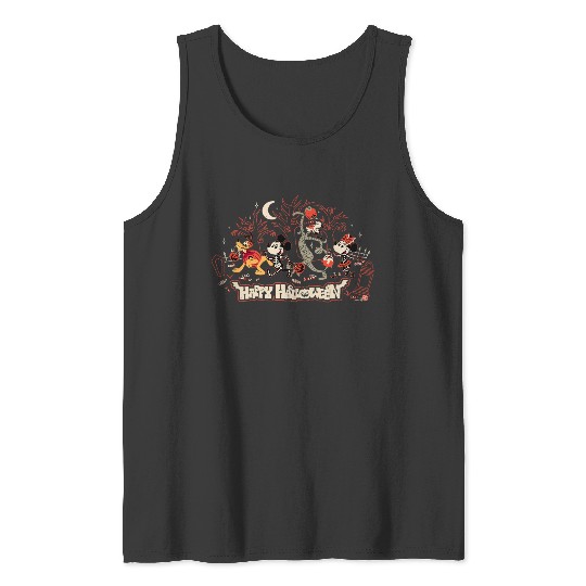 Discover Disney Mickey And Friends Halloween 2024 Spooky Night Walk Tank Tops
