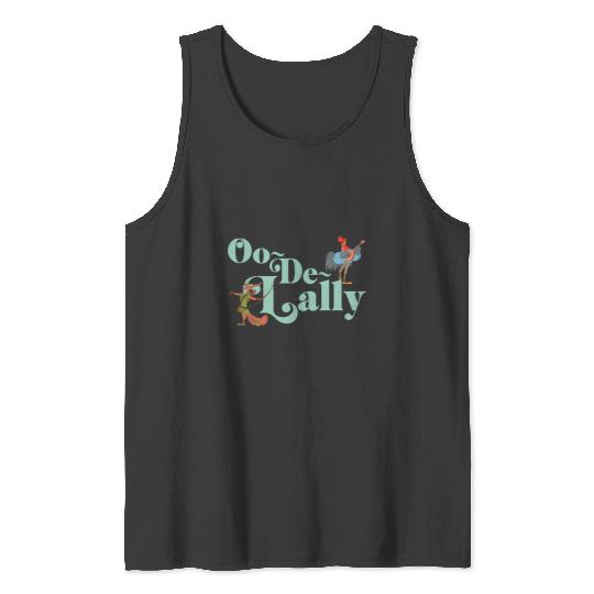 Disney Robin Hood Oo-De-Lally Iconic Quote Chest Text Logo Tank Tops