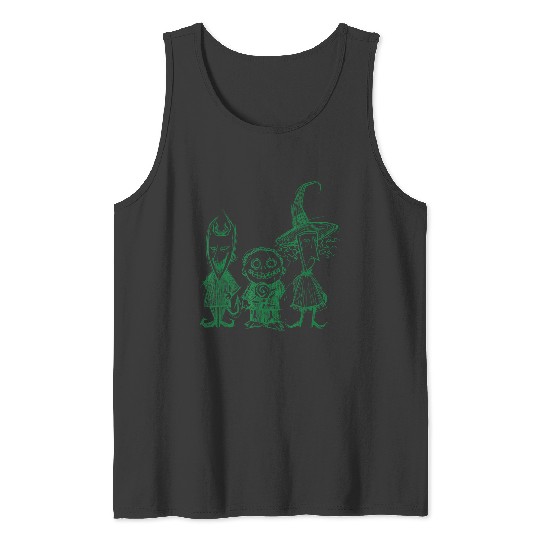 Discover Disney The Nightmare Before Christmas 2024 Boogies Trio 2 sided Tank Tops