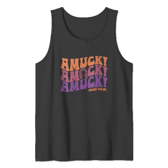 Disneyss Hocus Pocus Amuck Amuck Amuck Text Tank Tops
