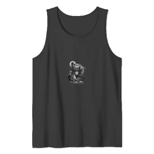 Discover Disneyss Nightmare Before Christmas Jack Night Scene Tank Tops