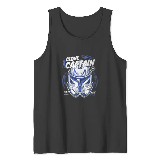 Disney StarWars , Clone Wars Clone Captain Rex , Funny Galaxys Edge Holiday Trip Tank Tops