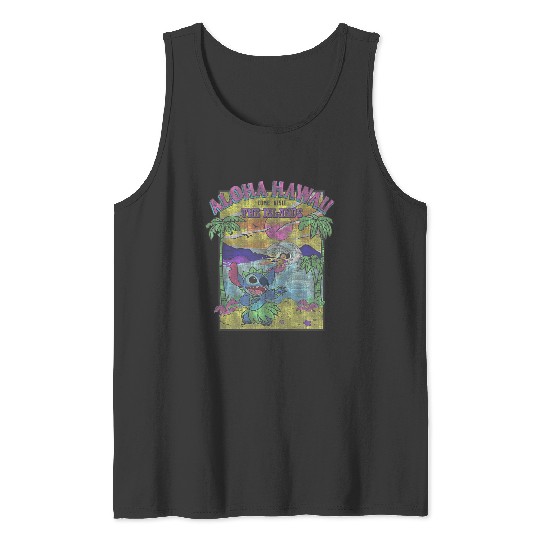 Discover Kids Disney Lilo Stitch Aloha Hawaii The Islands Beach Portrait Tank Tops