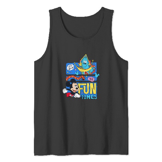 Discover Disney Mickey And Friends Fun Times Yes Panels Tank Tops