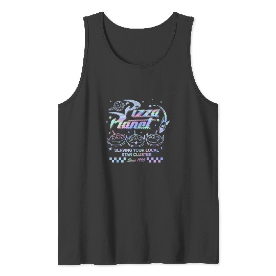 Discover Disney Pixar Toy Story 3 Pizza Planet Aliens Tank Tops