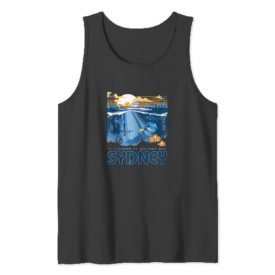 Disneyss Pixars Finding Nemo Sydney Australia Poster Tank Tops