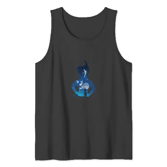 Discover Disney Peter Pan Midnight London Flight Silhouet Tank Tops