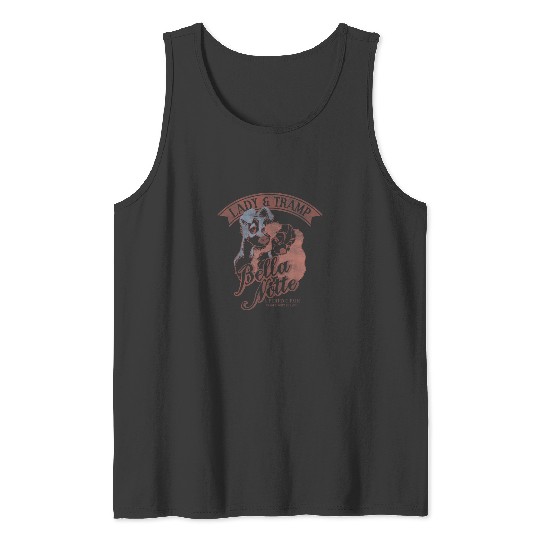 Disney Lady The Tramp Bella Notte Portrait Tank Tops