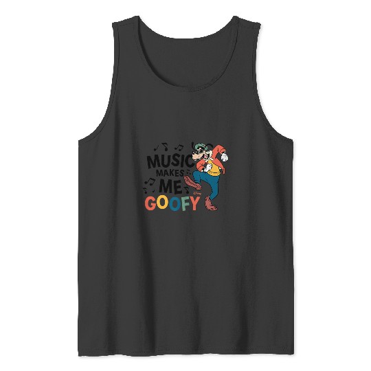 Disney - Music Makes Me Goofy Tank Tops