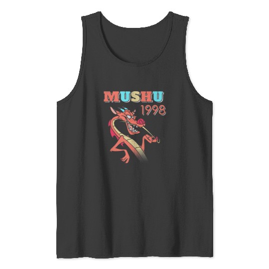 Disney Mulan Mushu 1998 Cool Dragon Tank Tops
