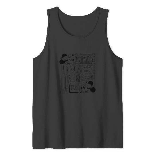 Disney - Minnie Mickey NY Taxi Tank Tops