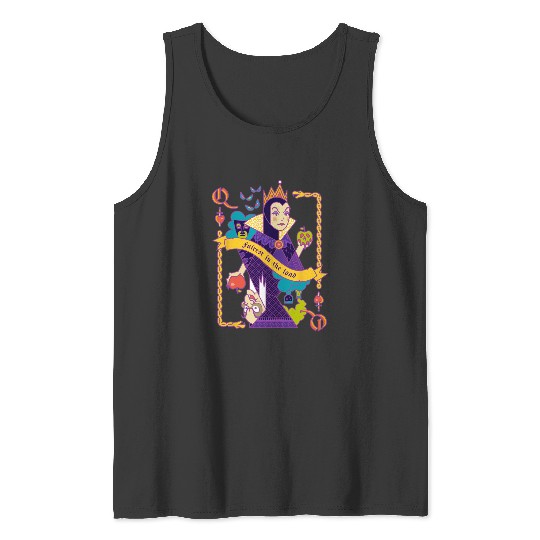 Disney Villains Evil Queen Fairest in the Land Playing Card Tank Tops