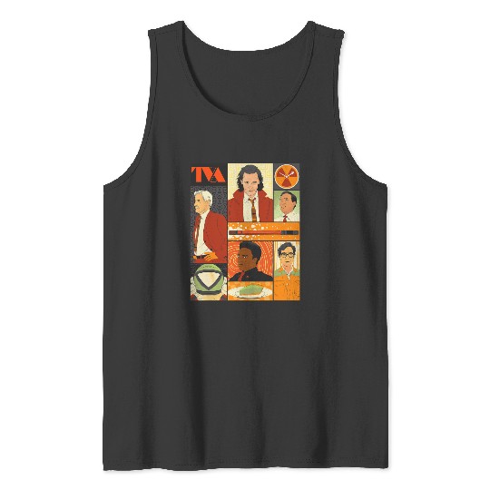 Marvel Studios Loki Season 2 Faces of the TVA & Pie Disney+ Tank Tops