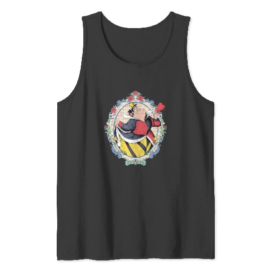 Disney Villains Queen of Hearts Wonderland Illustrated Style Tank Tops
