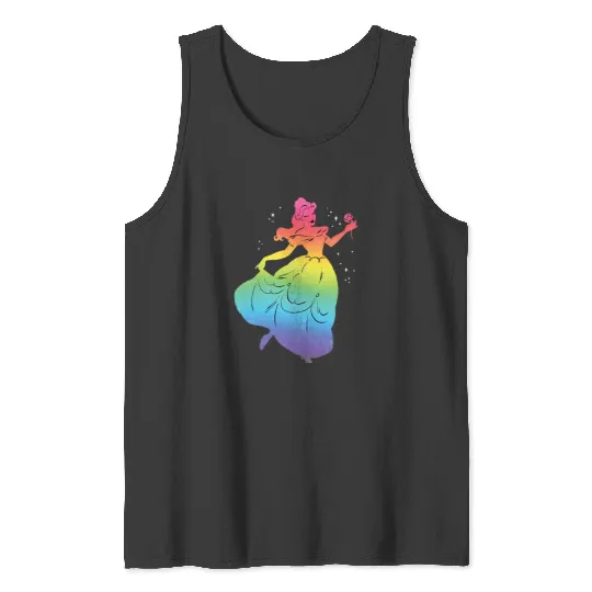 Disney Princess Belle Rainbow Gradient Beauty and the Beast Tank Tops