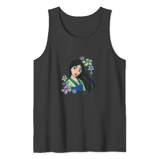Discover Disney Princess - Mulan Flowers Tank Tops
