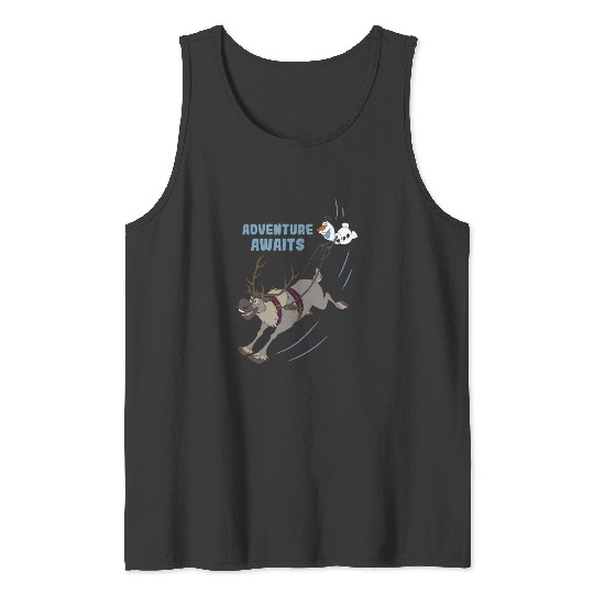 Discover Disney Frozen 2 Happy Olaf & Sven Adventure Awaits Poster Tank Tops