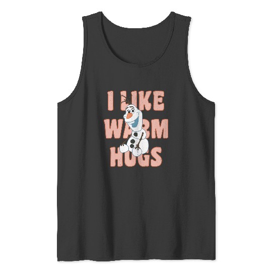 disney frozens Olaf I Likes Warm Hugs Sitting Pose Pullover Tank Tops