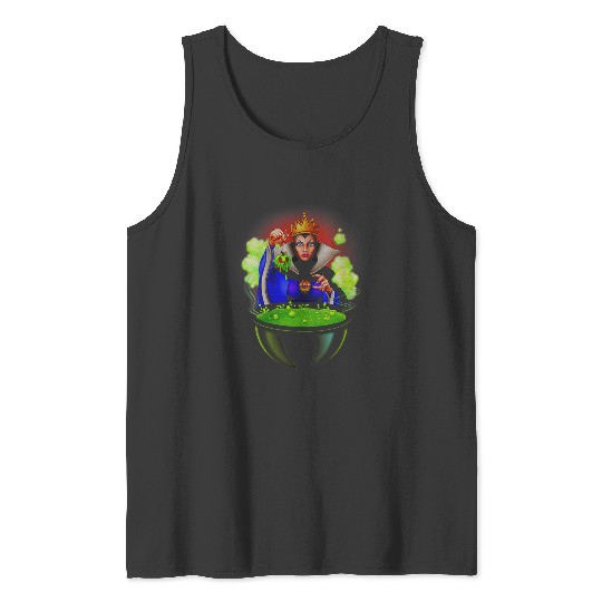 Disneyss Villains Evil Queen Cauldron Bubble Portrait Tank Tops